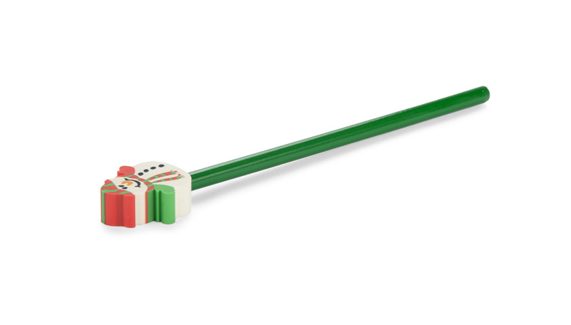 Pencil with eraser CHRISTMAS - Snowman - Image 2