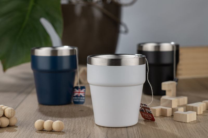 Recycled stainless steel mug MAKEL 300 ml - Image 5