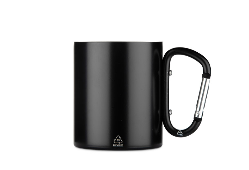 Recycled stainless steel mug VIVO 250 ml - Image 4
