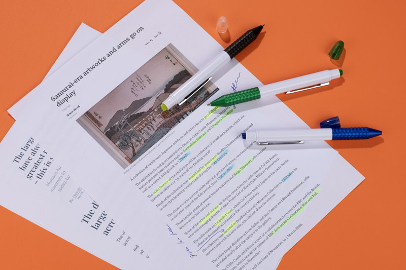 Ballpoint pen with highlighter FLUO - Image 9